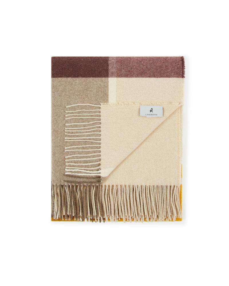 Lanerossi Everest Check plaid in puro cashmere Negozi Online