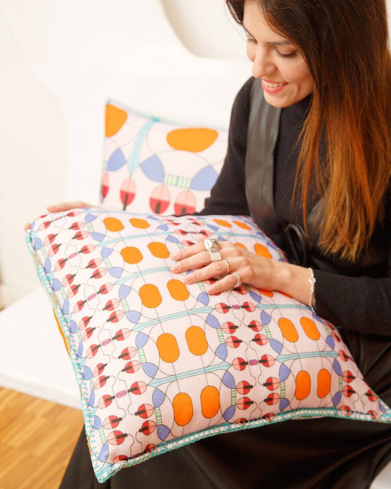 Lanerossi Campanule plaid e cuscino by Elena Salmistraro Outlet