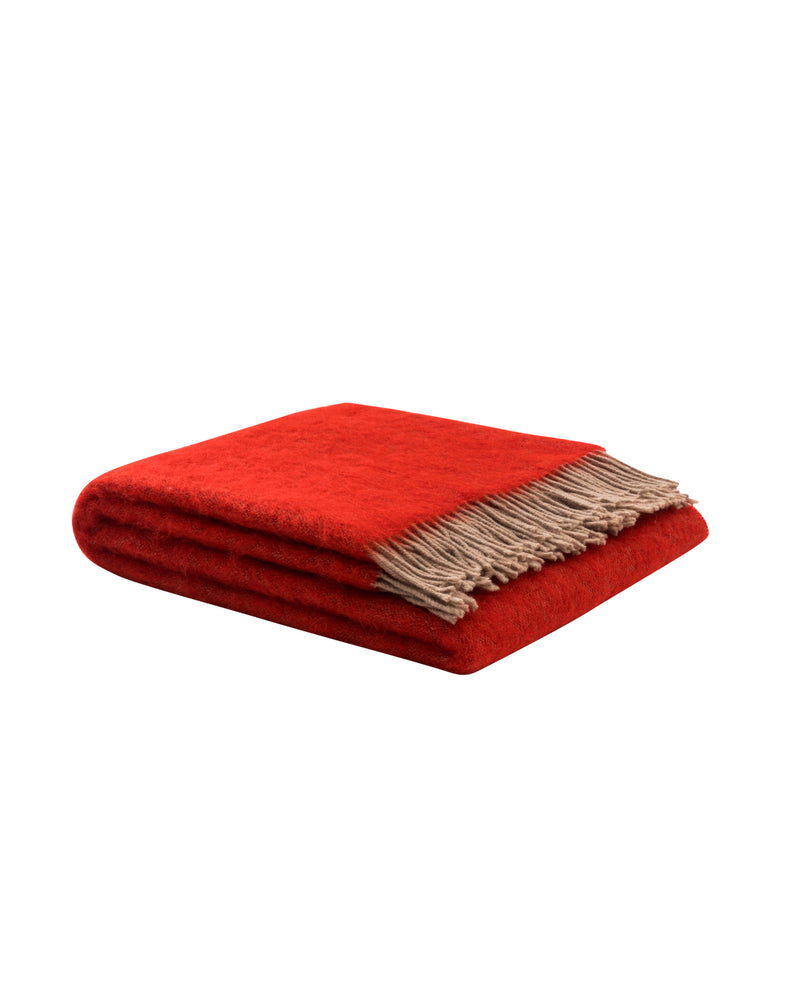 Lanerossi Rossi Story plaid in mohair Promozione Limitata
