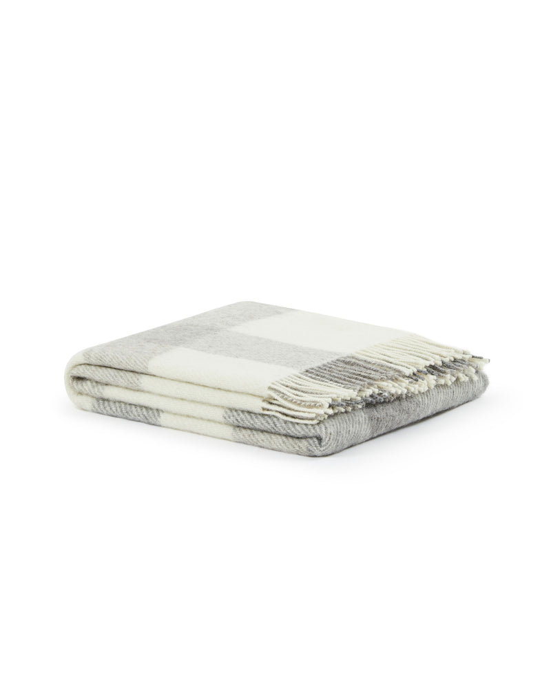 Lanerossi Iseo Check plaid in pura lana Presa