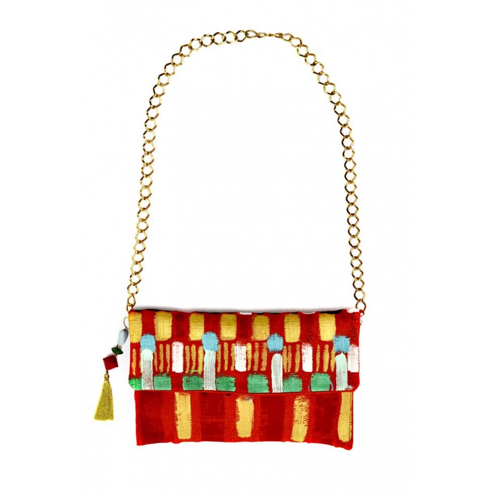 Le Botteghe Su Gologone Clutch dipinta a mano CL04