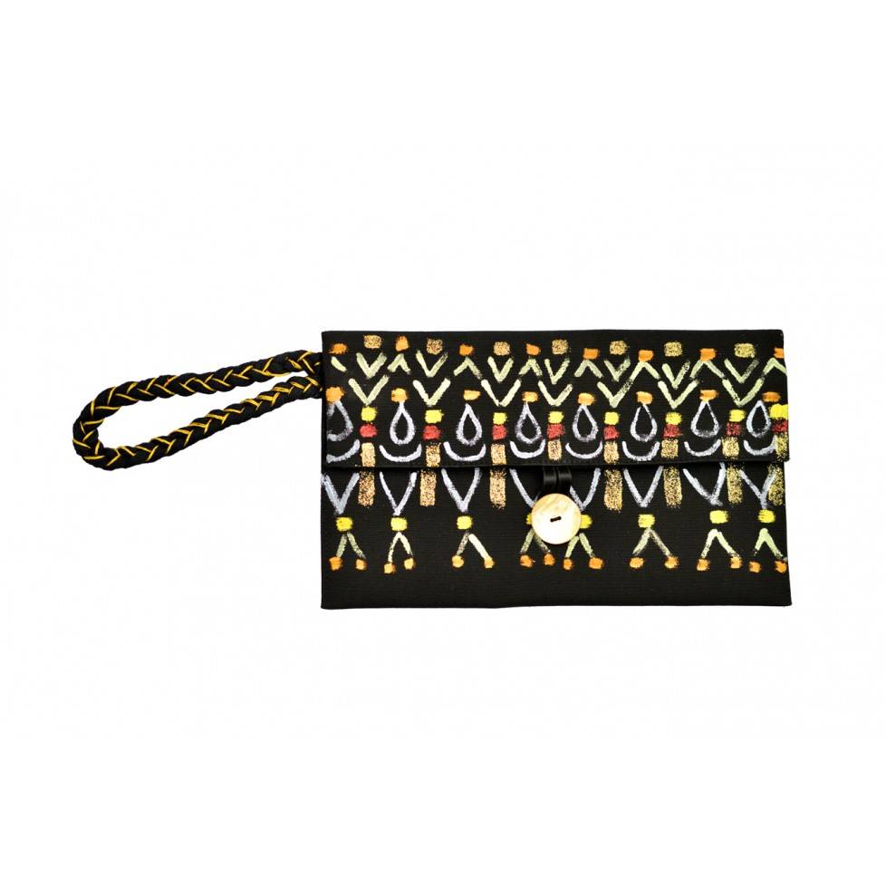 Le Botteghe Su Gologone Clutch dipinta a mano CL09