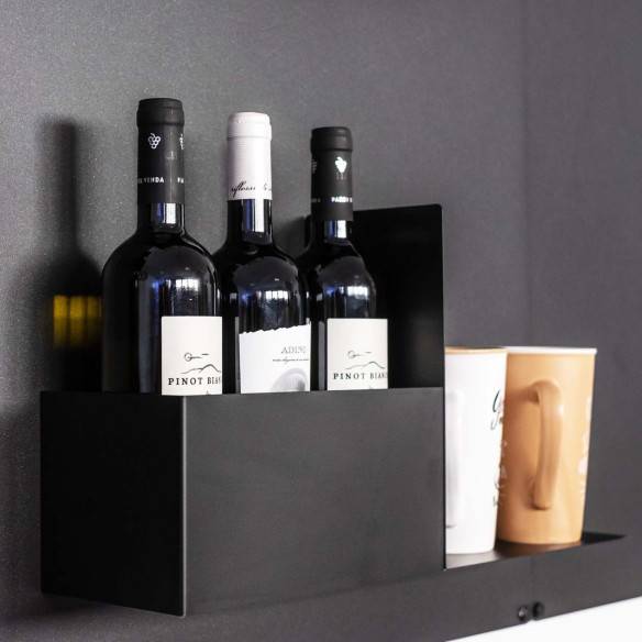 Kalamitica Set 2 Contenitori Magnetici in Acciaio - Antracite/Antracite Promozione Limitata