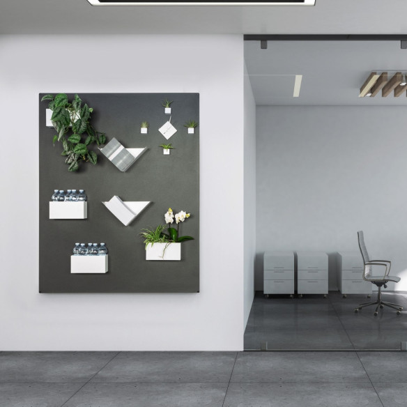 Kalamitica Set 2 Contenitori Magnetici in Acciaio - Bianco/Bianco In Saldo