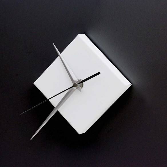 Kalamitica Kronos - Orologio Magnetico Quadrato / Bianco Opaco