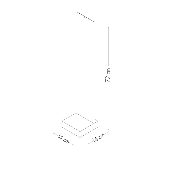 Kalamitica Lavagna Magnetica con Base 14x70 cm Prezzo di fabbrica
