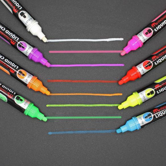 Kalamitica Pennarelli a Gesso Liquido - Pack 8 Colori Qualità Garantita