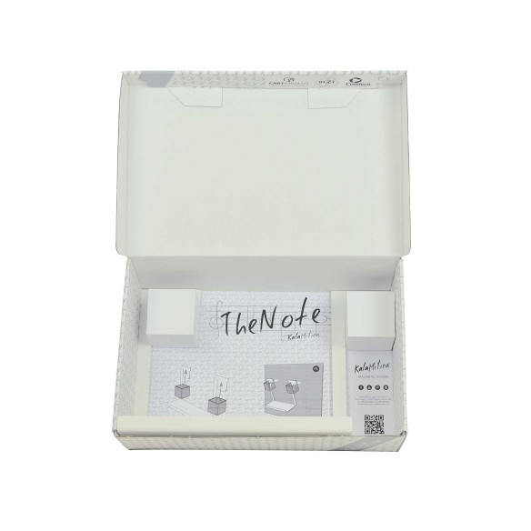 Kalamitica Mensola Magnetica "The Note" - Colore Bianco Negozio
