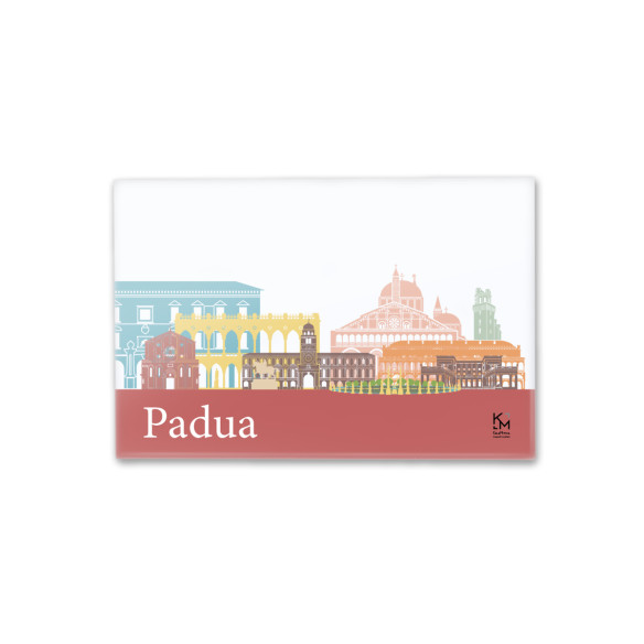 Kalamitica Calamita Design Skyline PADOVA - Magnete Decorativo per Frigo e Lavagna