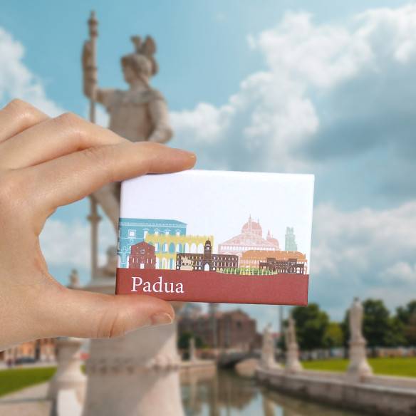 Kalamitica Calamita Design Skyline PADOVA - Magnete Decorativo per Frigo e Lavagna 2025
