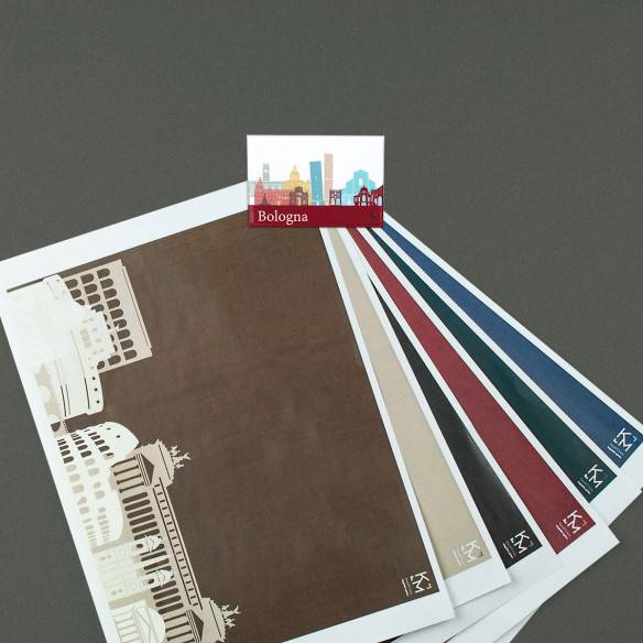 Kalamitica Calamita Design Skyline BOLOGNA - Magnete Decorativo per Frigo e Lavagna In Linea