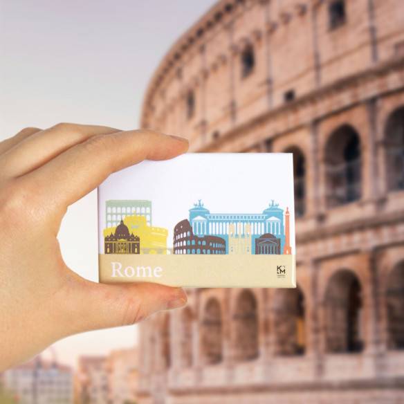 Kalamitica Calamita Design Skyline ROMA - Magnete Decorativo per Frigo e Lavagna Nuovo
