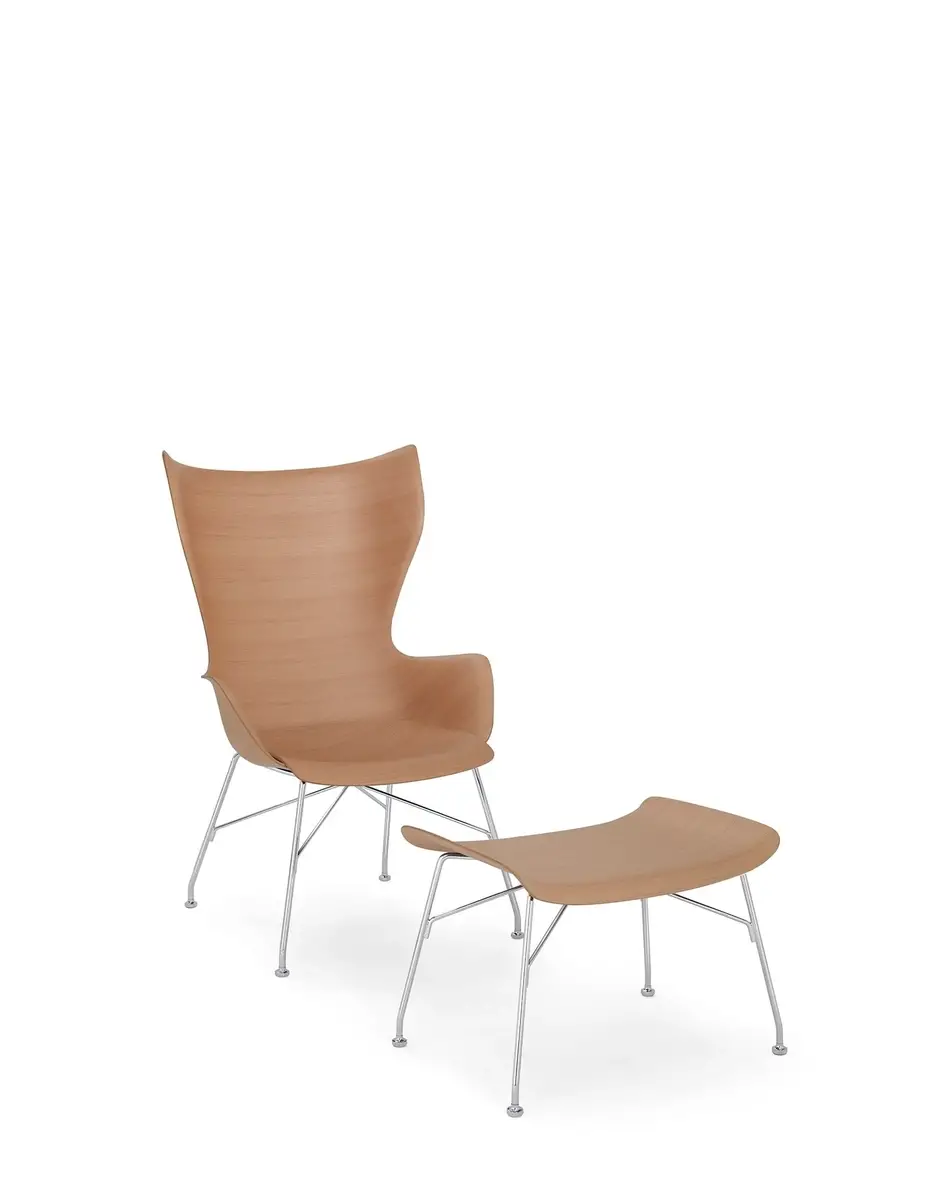 Kartell K/wood legno basic veneer Philippe Starck In Linea