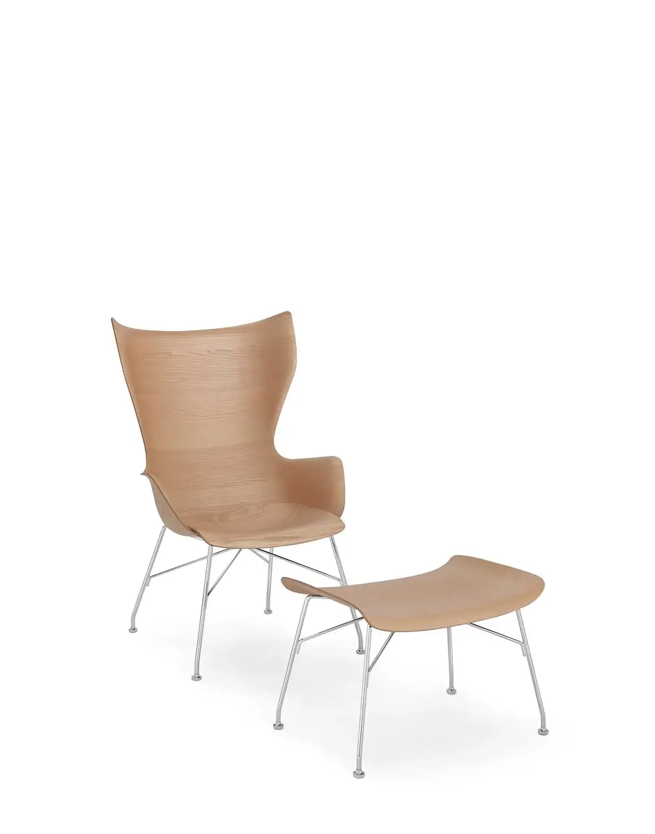 Kartell K/wood legno slatted ash Philippe Starck Nuovo