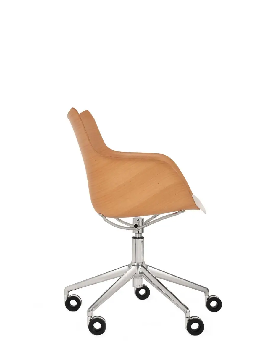 Kartell Q/wood rotelle Philippe Starck Italy