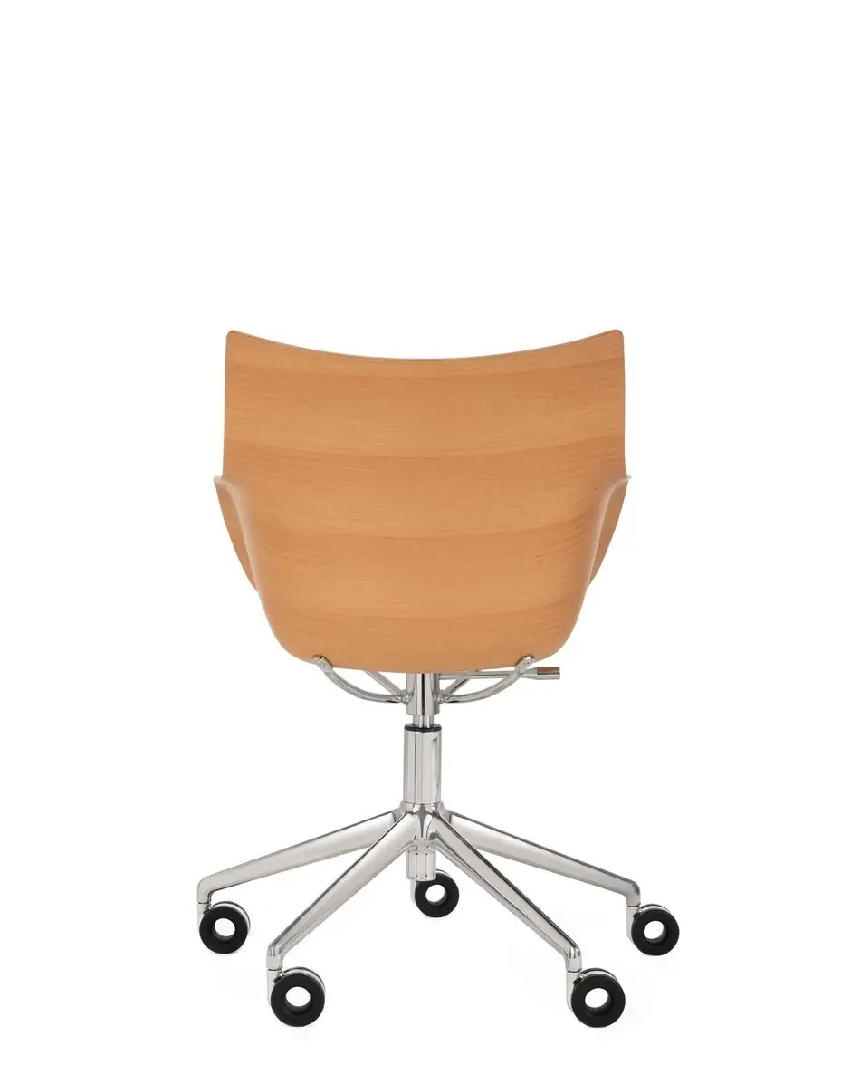 Kartell Q/wood rotelle Philippe Starck Italy