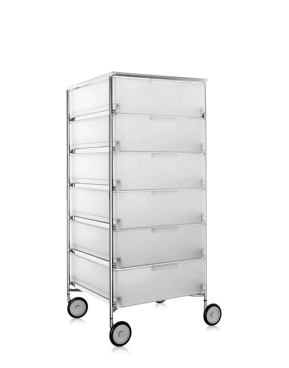 Kartell Mobil 6 cassetti con ruote Antonio Citterio con Oliver Löw Vendita Economica