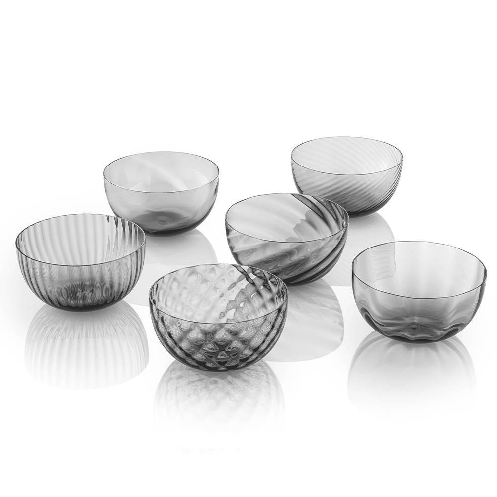 Masonmoretti Idra Set of 6 Bowls Grey