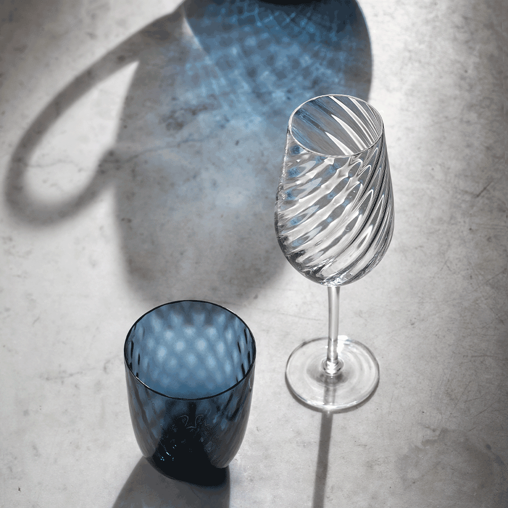 Masonmoretti Tolomeo Flute Glass Optical Twisted Negozi Online