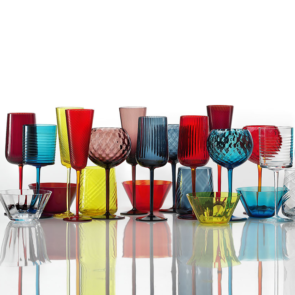 Masonmoretti Red Wine Glass Gigolo Balloton Red Spedizione gratuita