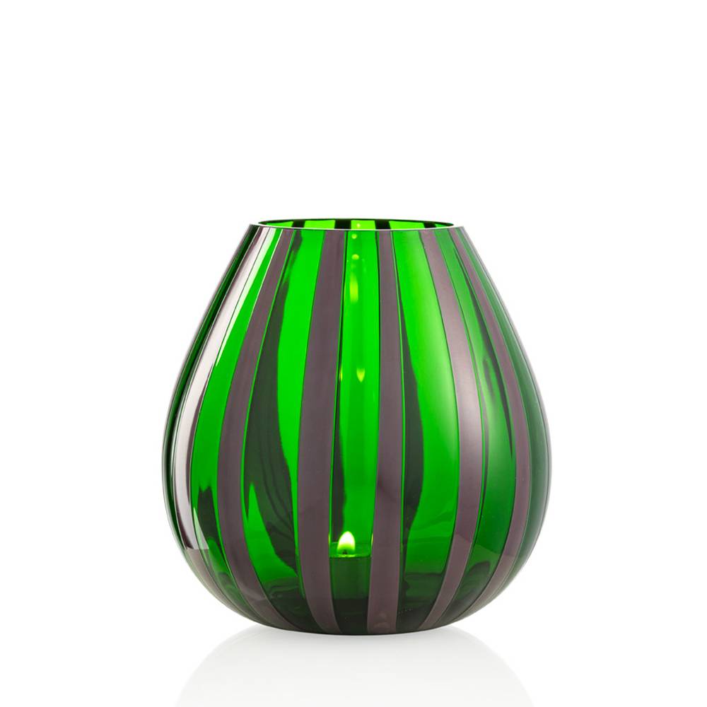 Masonmoretti Candle Holder String Large Blueberry Green Offerta temporanea