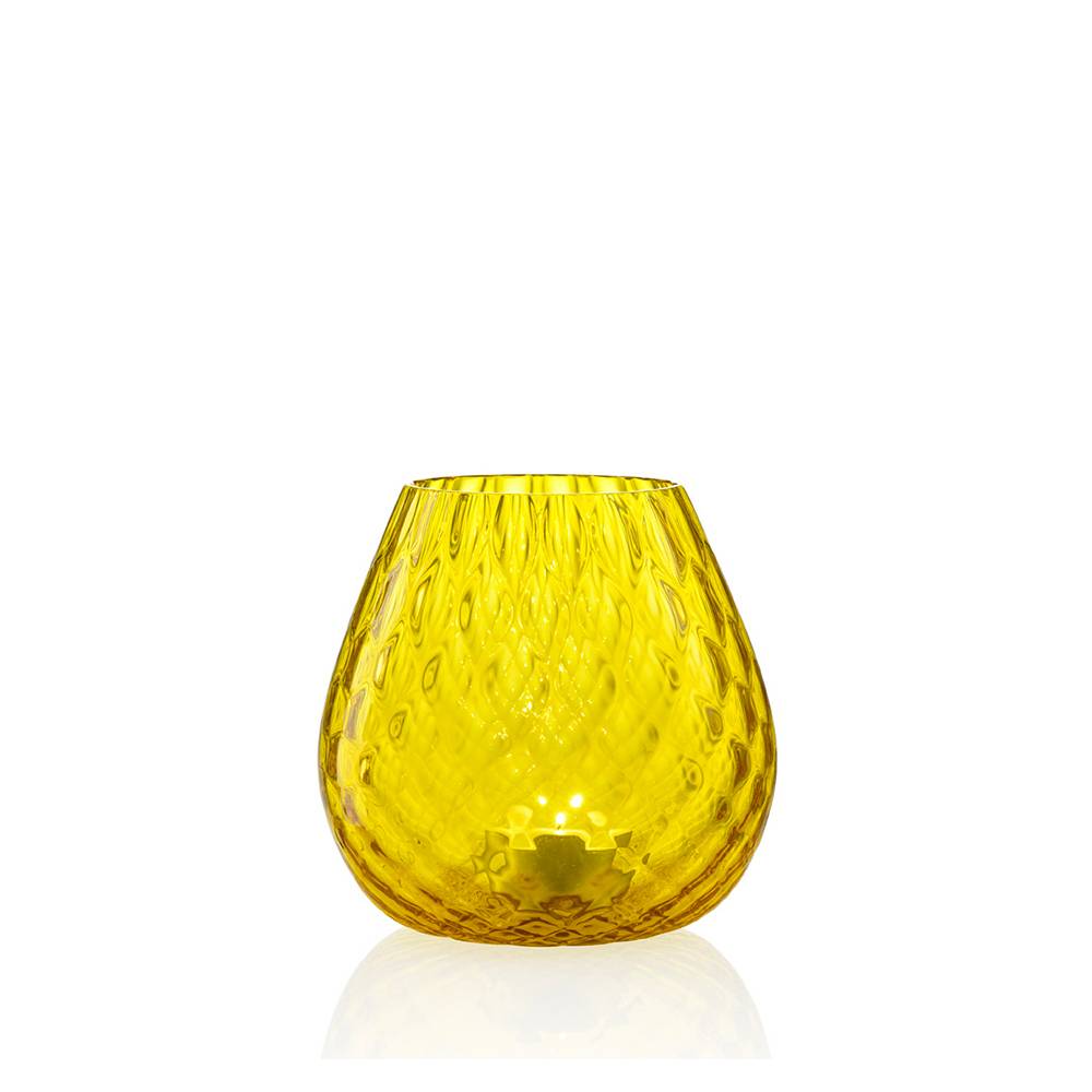 Masonmoretti Candle Holder Macramè Medium Yellow Fino al 55% di sconto