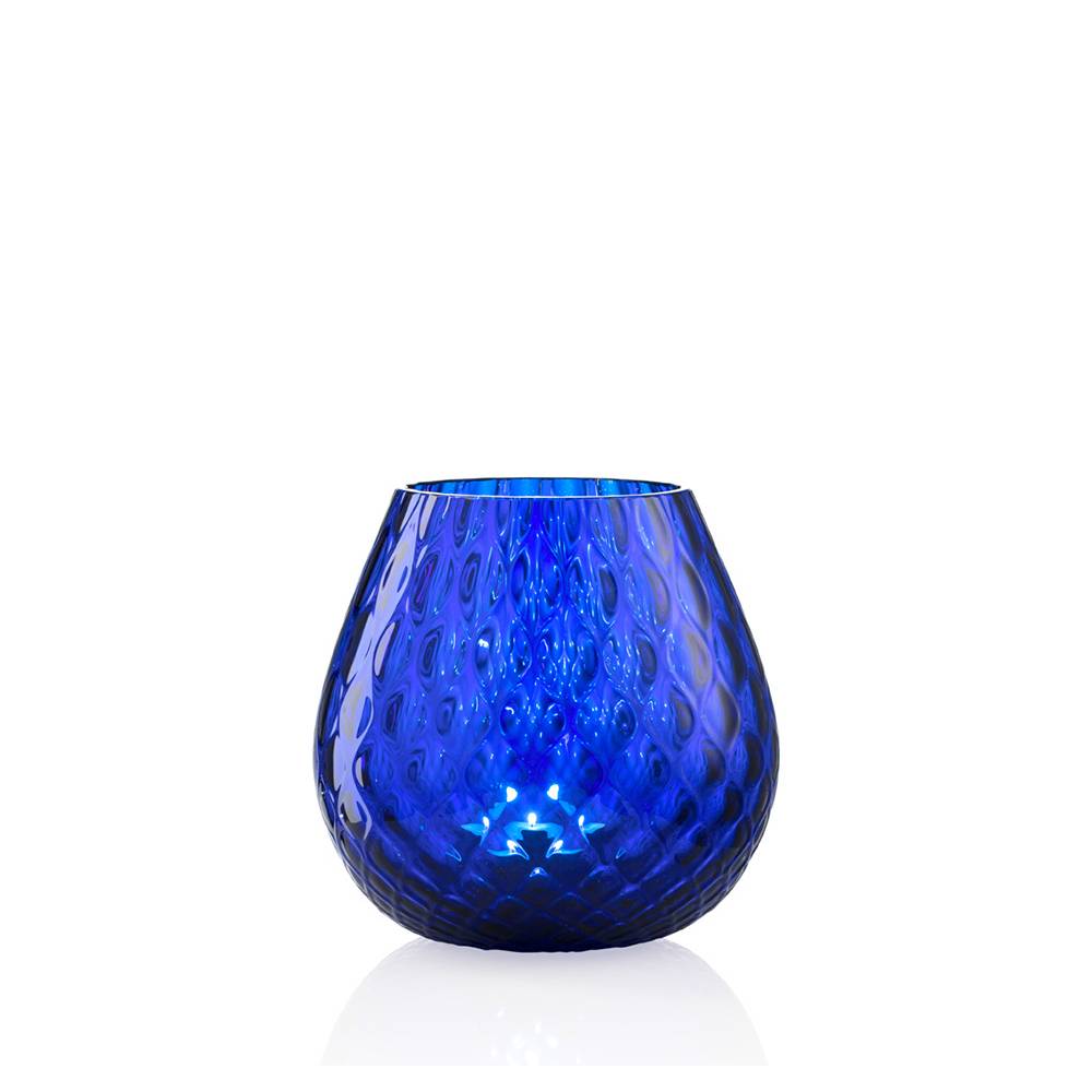 Masonmoretti Candle Holder Macramè Medium Blue Solo un giorno rimasto