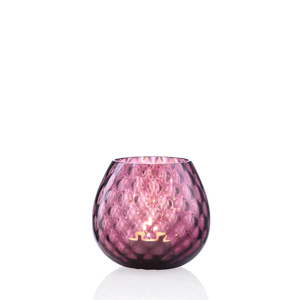 Masonmoretti Candle Holder Macramè Little Purple Spedizione Gratuita