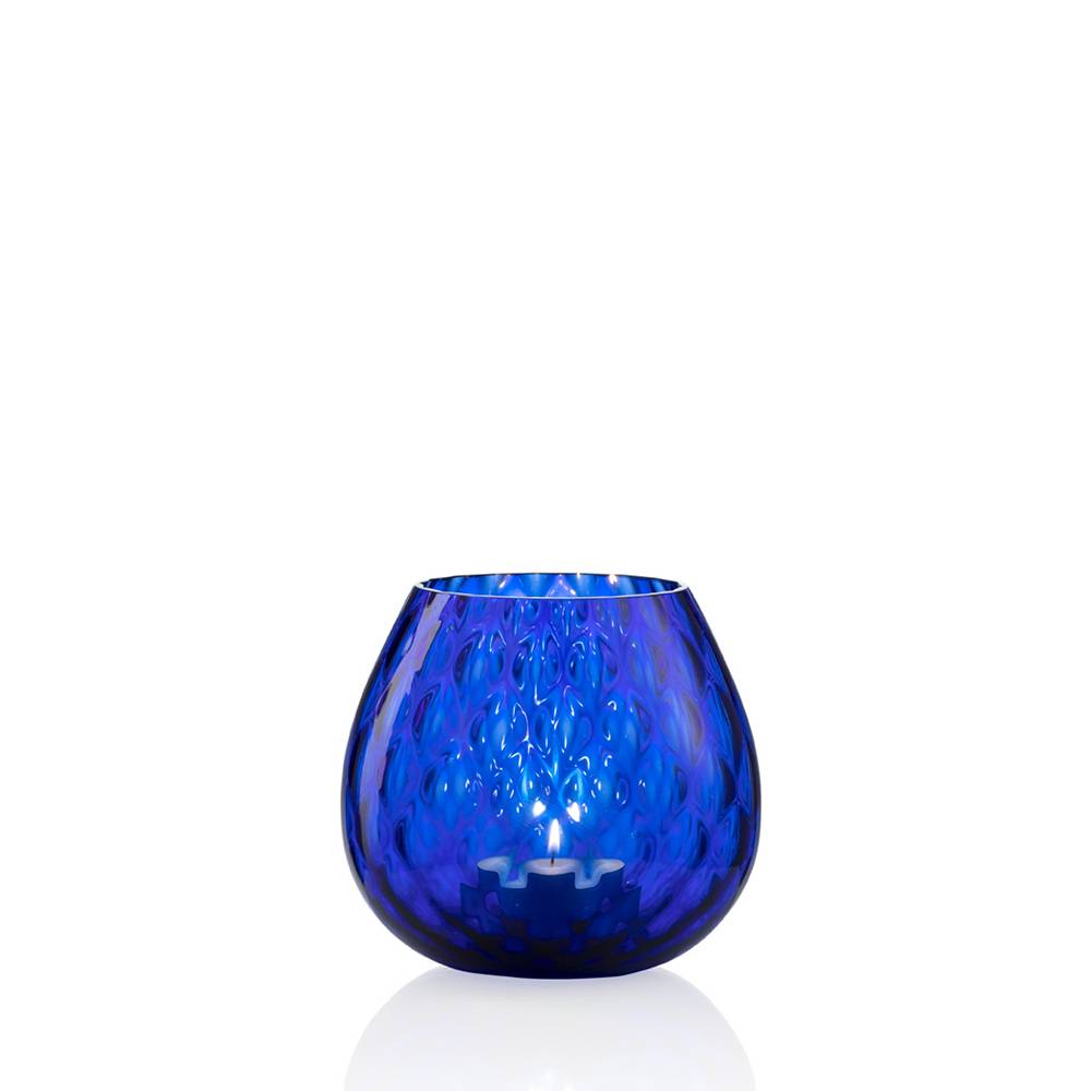 Masonmoretti Candle Holder Macramè Little Blue Qualità Garantita
