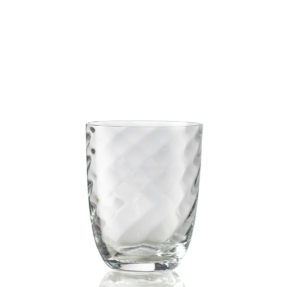 Masonmoretti Water Glass Optic Twisted Transparent Outlet