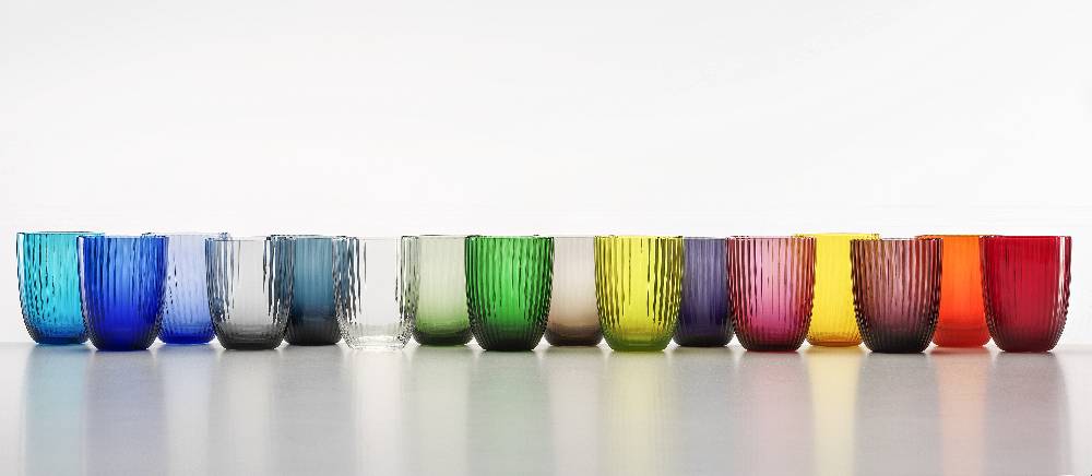 Masonmoretti Set of 16 Idra Tumblers, Striped Collection Offerta Pasqua