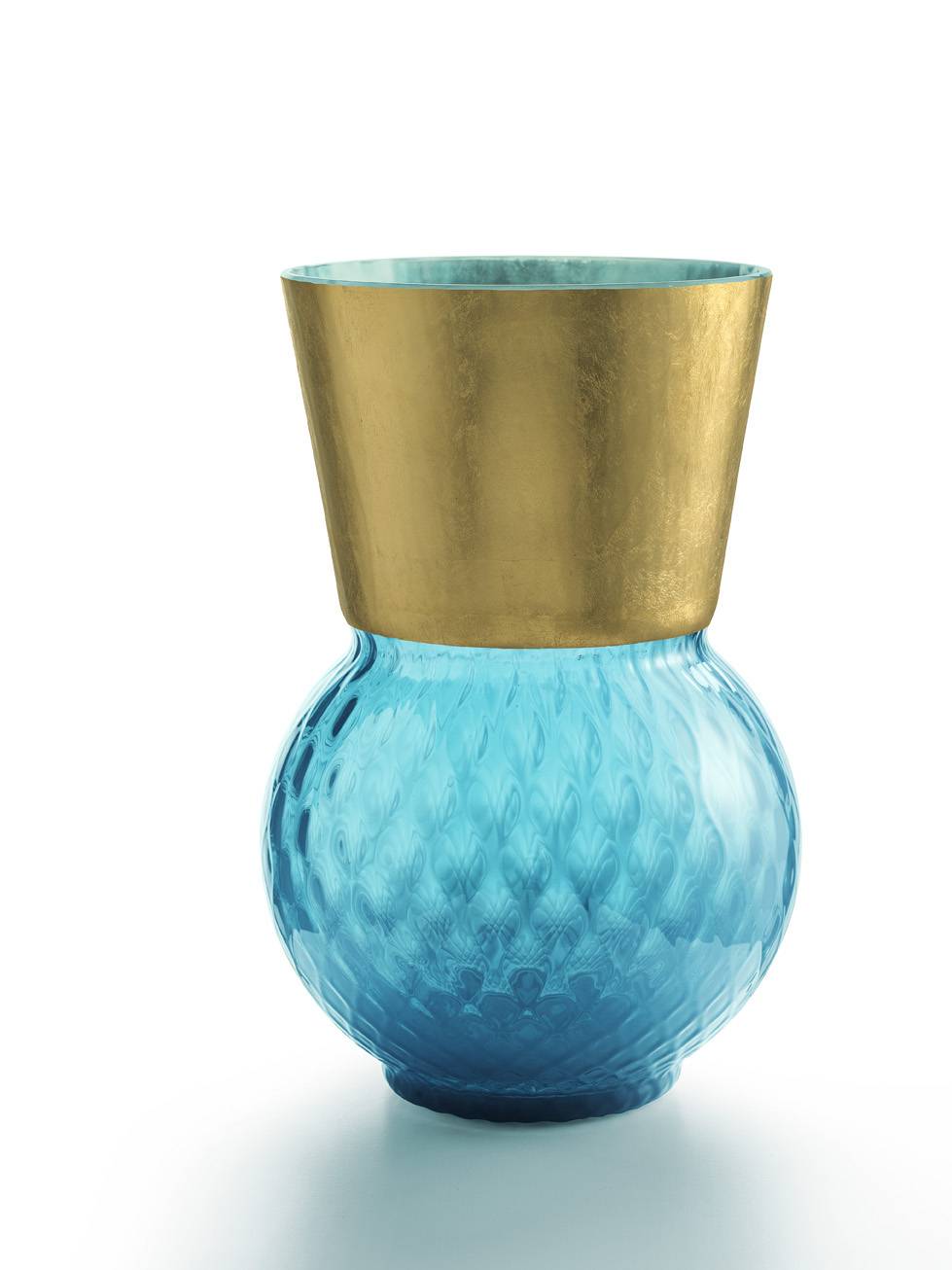 Masonmoretti Vase Large Basilio Turquoise Italy