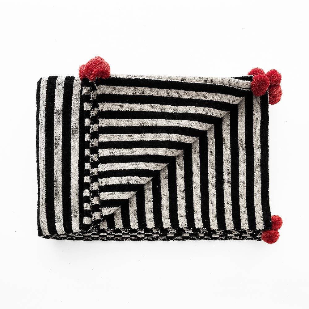 Oresteluchetta Plaid cotone STRIPE-B CORAL Soddisfazione Garantita