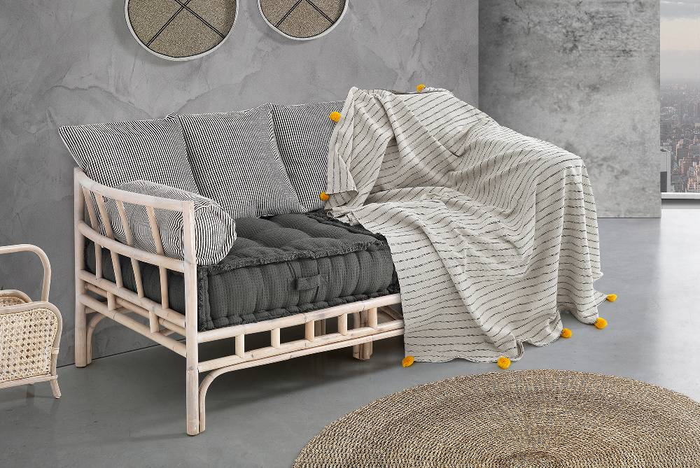 Oresteluchetta Plaid cotone STRIPE-A YELLOW Qualità Garantita