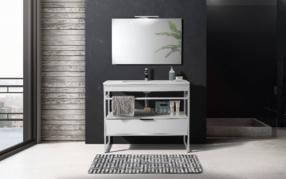 Oresteluchetta TAPPETO BAGNO / SCENDILETTO SERIE HISA GREY 01 Soddisfazione Garantita