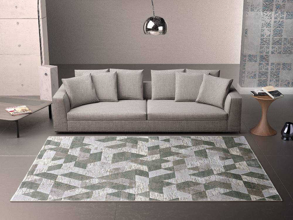 Oresteluchetta TAPPETO SERIE HISA GREEN 03 Saldi Di Fabbrica