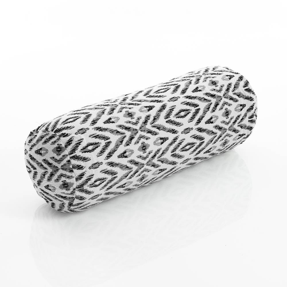 Oresteluchetta Cuscino a rullo IKAT B&W In Vendita