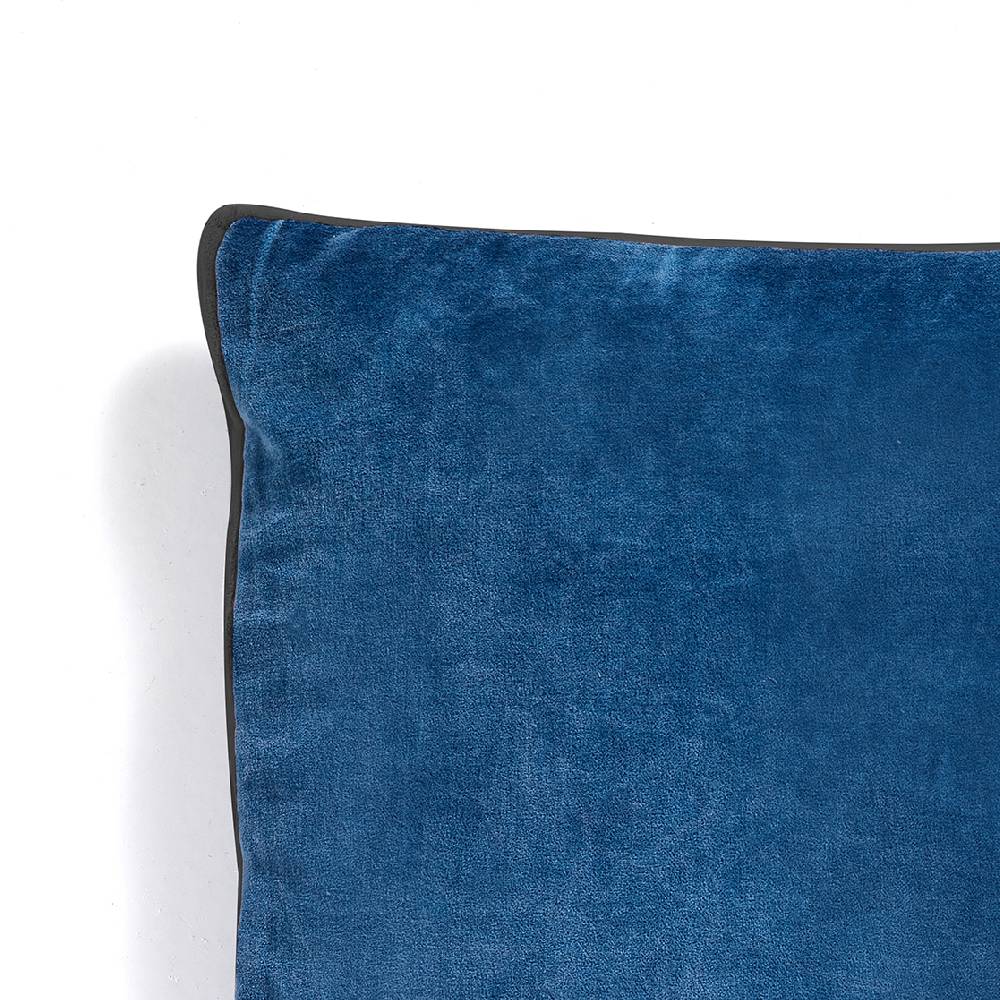 Oresteluchetta Cuscino VELVET BLUE & GREY Offerte