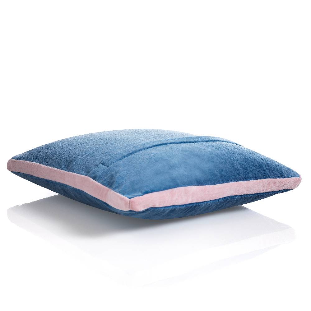 Oresteluchetta Cuscino VELVET BLUE & PINK Hotsell