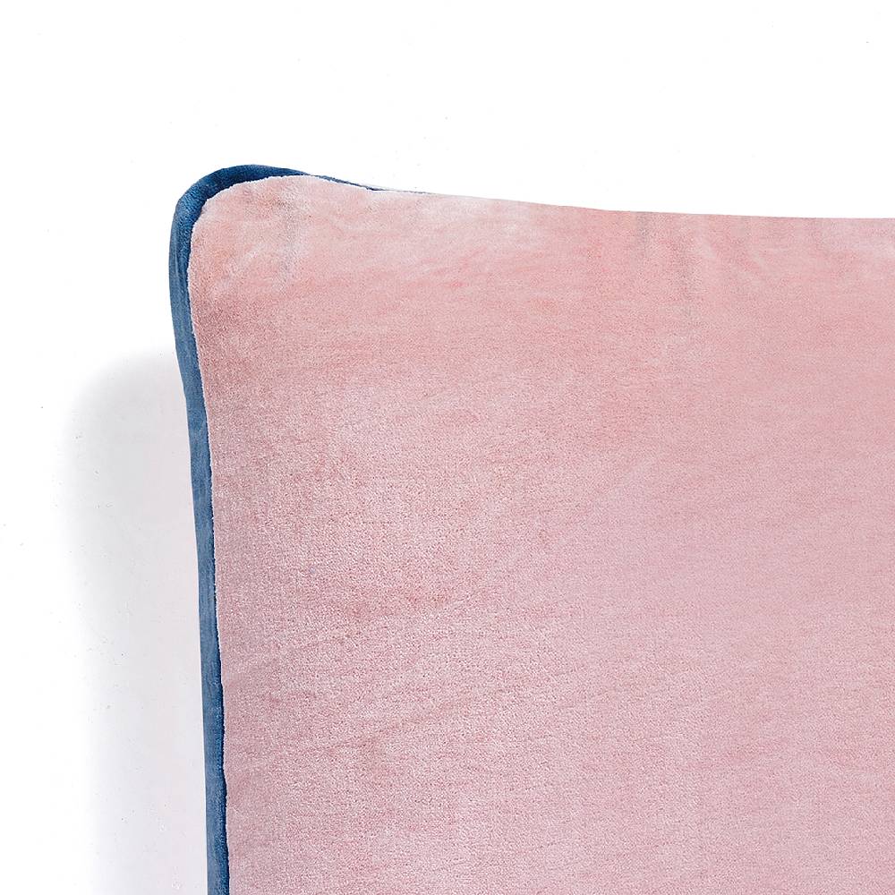 Oresteluchetta Cuscino VELVET PINK & BLUE Vendita Economica