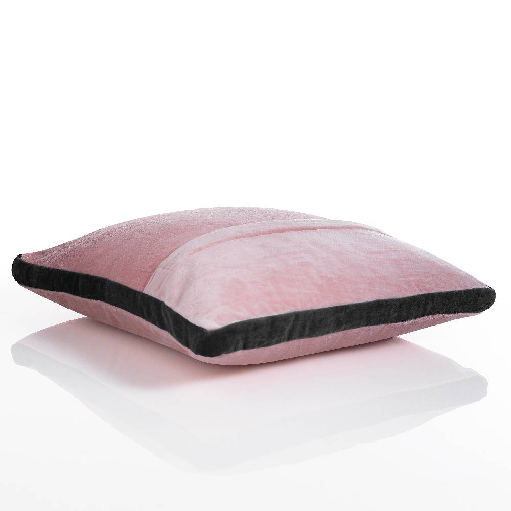 Oresteluchetta Cuscino VELVET PINK & GREY Saldi Di Fabbrica