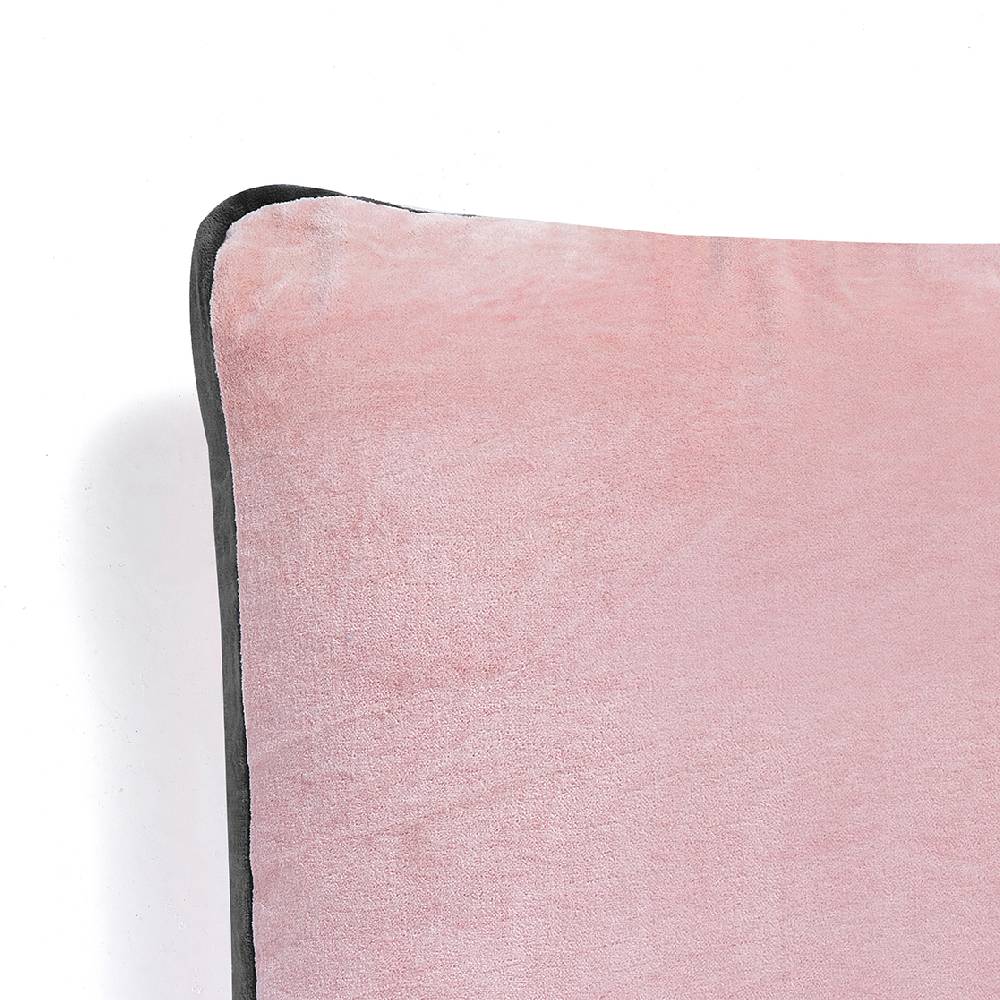 Oresteluchetta Cuscino VELVET PINK & GREY Saldi Di Fabbrica