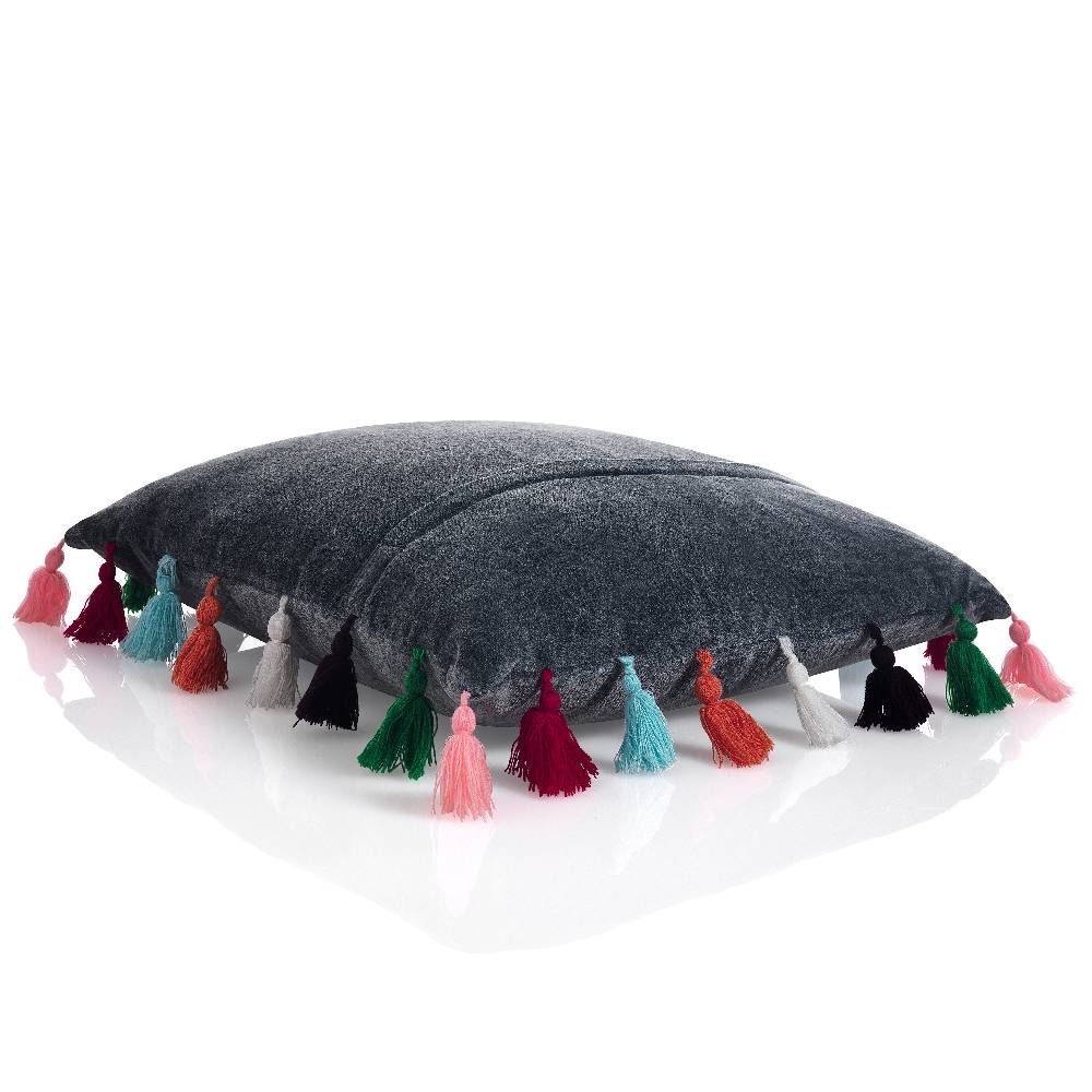 Oresteluchetta Cuscino VELVET DECOR GREY Negozio