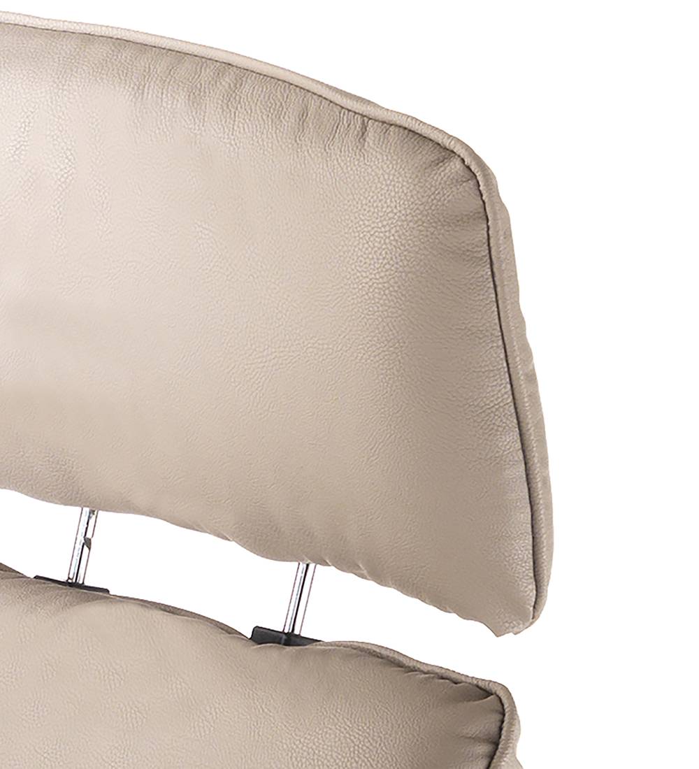 Oresteluchetta poltrona comfort girevole con pouf NORY TORTORA Moda