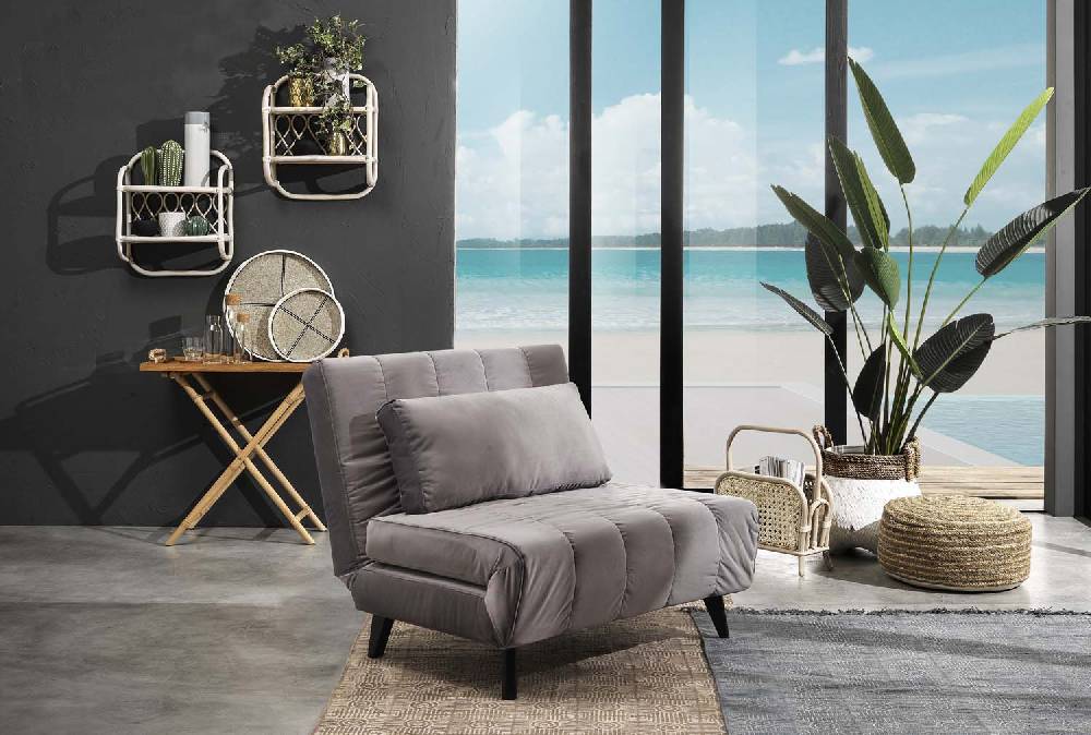 Oresteluchetta poltrona / letto TARRY GREY Qualità