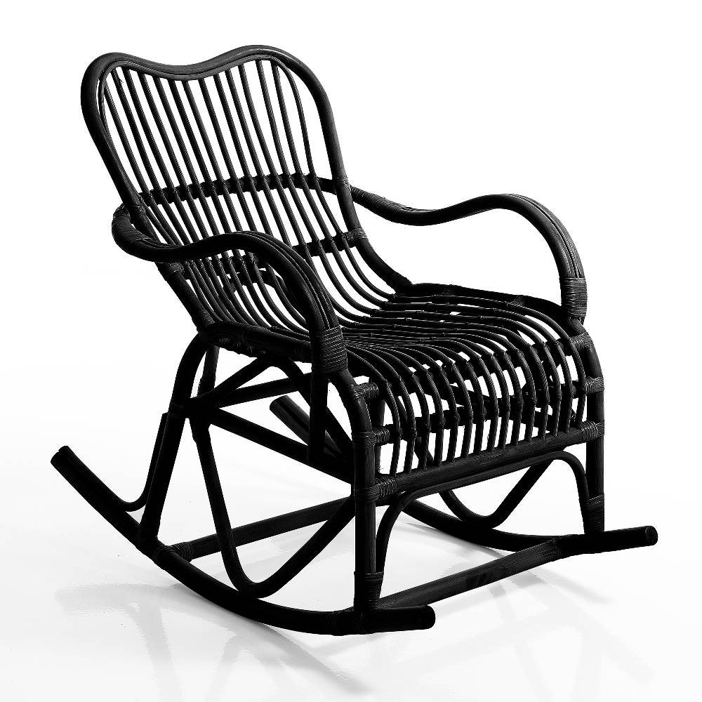 Oresteluchetta Sedia a dondolo PEACE BLACK