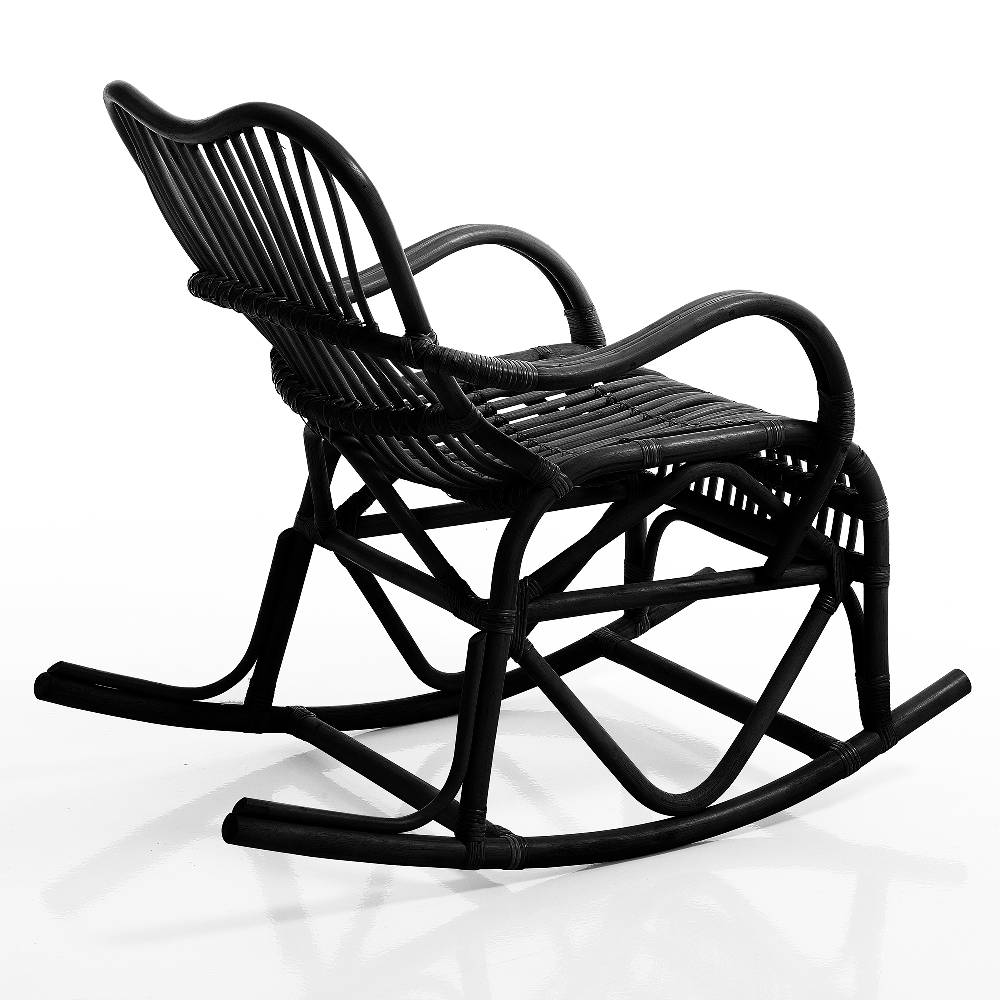 Oresteluchetta Sedia a dondolo PEACE BLACK Promozione Limitata
