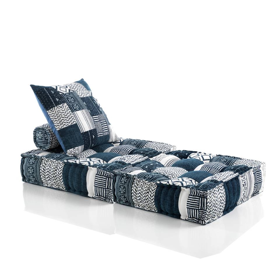 Oresteluchetta Poltrona / chaise longue YANTRA WHITE/BLUE composizione 01 Vendita Economica