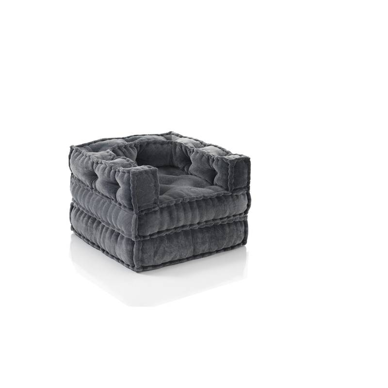 Oresteluchetta Poltrona/Chaise longue VELLUTO YANTRA GREY Vendite Flash