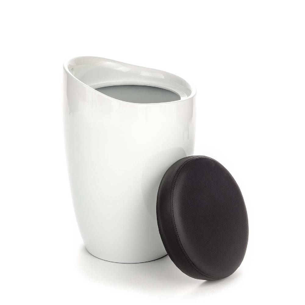 Oresteluchetta pouf/contenitore MONO WHITE Sottocosto
